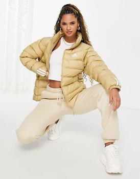 推荐adidas Outdoor Itavic hooded light puffer jacket in beige商品