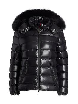 moncler女, Moncler | Bady Fox Fur-Trim Hood Quilted Down Jacket商品图片 