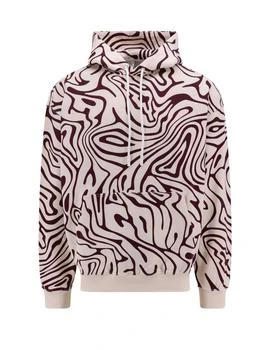 Marcelo Burlon | Marcelo Burlon County Of Milan Abstract Pattern Printed Drawstring Hoodie 5.9折