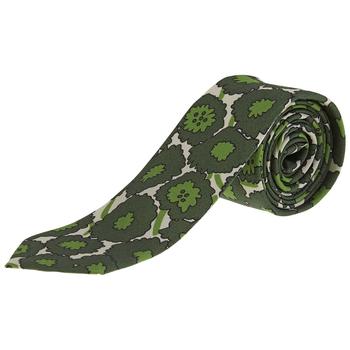 product Burberry Mens Slim Cut Abstract Floral Print Silk Tie In Tourmaline Green image
