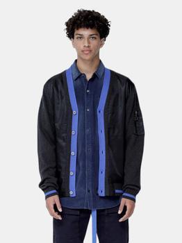 product Konus Men's Cardigan With Polyester Panel in Black image