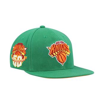 迈克达威, Mitchell & Ness | Men's Green New York Knicks 50th Anniversary Like Mike Snapback Hat商品图片 