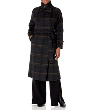 vince大衣, Vince | Vince Women's Modern Plaid Coat商品图片 