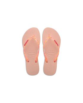 商品Havaianas | Girls' Slim Logo Metallic Flip Flops - Toddler, Little Kid,商家Bloomingdale's,价格¥204图片