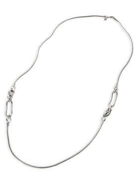 商品Silver Chain Classic Asli Mini Chain Sautoir Necklace, 36"图片