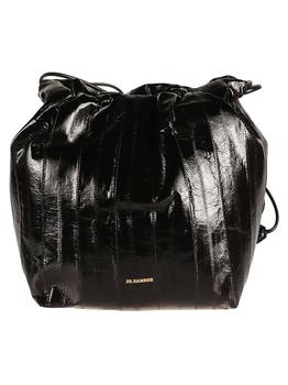 Jil Sander | Jil Sander Logo Embossed Drawstring Crossbody Bag商品图片,7.6折