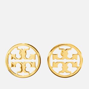 Tory Burch | Tory Burch Women's Logo Circle-Stud Earrings - Tory Gold商品图片,满$172享7折, 满折