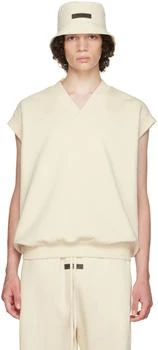 Essentials | Off-White V-Neck Vest,商家Ssense US,价格¥204