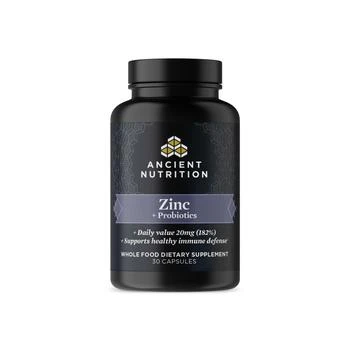 Ancient Nutrition | Ancient Nutrients Zinc + Probiotics | Capsules (30 Capsules),商家Ancient Nutrition,价格¥152