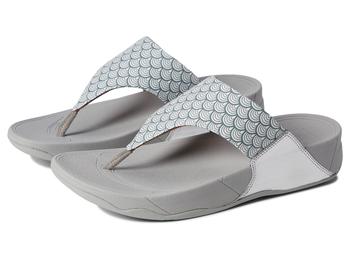 FitFlop | Lulu Wave-Print Wide Fit Toe Post Sandals商品图片,8折