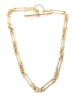 T-bar elongated chain necklace