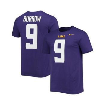 NIKE | Men's Joe Burrow Purple LSU Tigers Alumni Name and Number Team T-shirt商品图片,