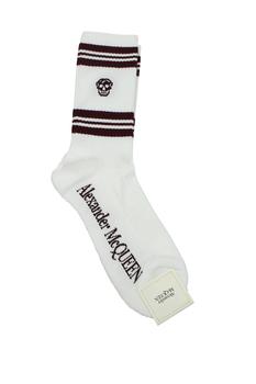 商品Socks Cotton White Aubergine,商家Wanan Luxury,价格¥374图片