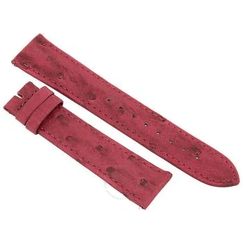 Hadley Roma | 20 MM Matte Bougainvillea Ostrich Leather Strap,商家Jomashop,价格¥224