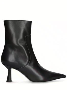 AEYDE | 75mm Zuri Leather Ankle Boots 额外7折, 额外七折