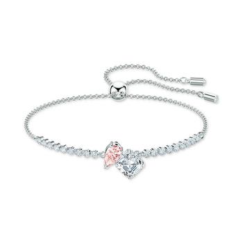 Swarovski | Silver-Tone Double Crystal Slider Bracelet商品图片,