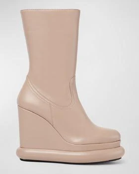 推荐Maylene Calfskin Wedge Platform Boots商品