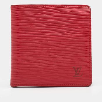 lv钱包, [二手商品] Louis Vuitton | Louis Vuitton Red Epi Leather Marco Wallet商品图片 满1件减$100, 满减