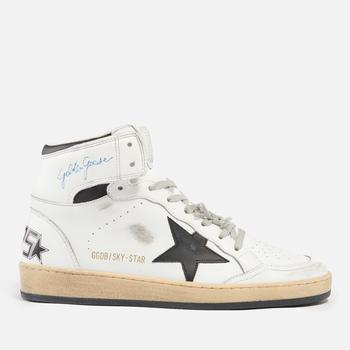 Golden Goose Sky-Star Distressed Leather High-Top Trainers product img