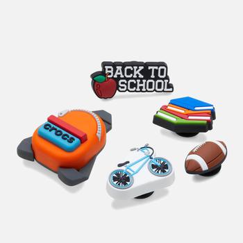 推荐Crocs Kids Back To School 5-Pack Rubber Jibbitz商品