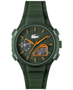 Lacoste | Men's LC33 Khaki Silicone Strap Watch 45mm,商家Macy's,价格¥593