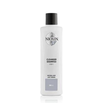 洗面奶女图片, NIOXIN | Nioxin Cleanser Shampoo Hair Care System 1 for Natural Hair with Light Thinning 10.1 oz商品图片 