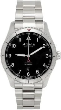 Alpina | Silver Startimer Pilot Automatic Watch 