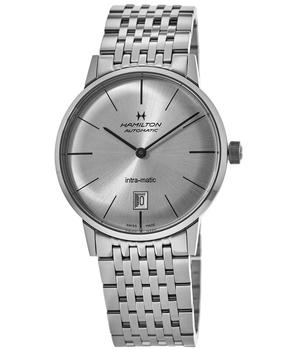 推荐Hamilton Intra-Matic Automatic Silver Dial   Men's Watch H38455151商品