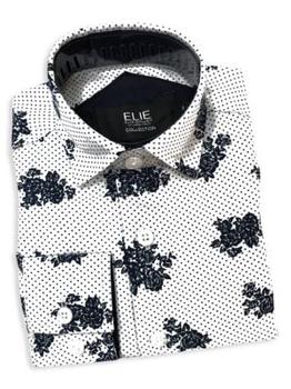 推荐Boy's Dot-Print & Floral Dress Shirt商品