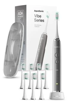 推荐VIBE Series Charcoal Gray UltraSonic Whitening Toothbrush with 8 DuPont Brush Heads & Travel Case商品