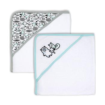 商品Baby Mode | Baby Boys and Girls Woodland Hooded Towel, 2 Piece Set,商家Macy's,价格¥158图片