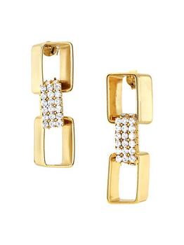 ROSANTICA, ROSANTICA | Milva Goldtone & Crystal Drop Earrings商品图片 4.3折