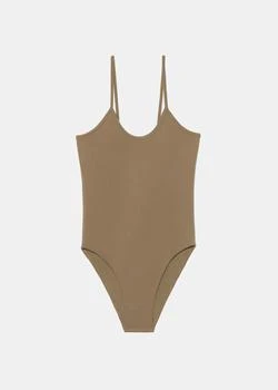 推荐AMI Alexandre Mattiussi Taupe Ami De Coeur Swimsuit商品