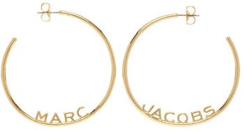 Marc Jacobs | Gold 'The Monogram Hoops' Earrings商品图片,
