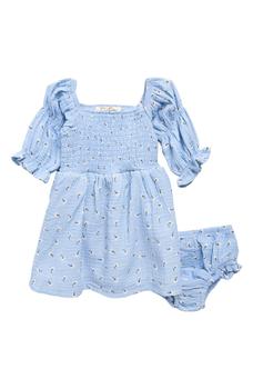 Jessica Simpson | Floral Smocked Long Sleeve Cotton Babydoll Dress商品图片,4.9折