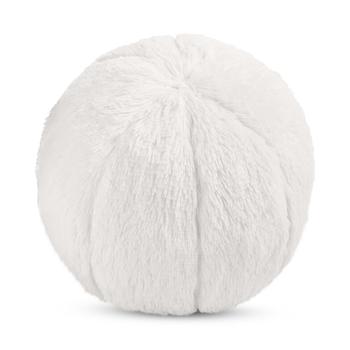 商品Home Design Studio | Pom Pom White 10" Round Decorative Pillow, Created for Macy's,商家Macy's,价格¥179图片