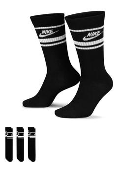 NIKE | Nike Essential 3 pack socks in black/white商品图片,