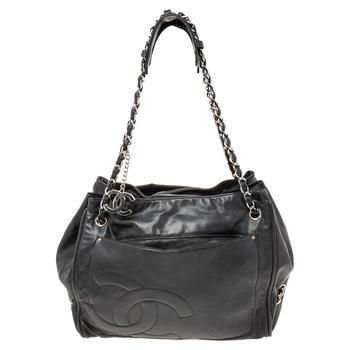 香奈儿122单肩包, [二手商品] Chanel | Chanel Black Leather Accordion Shoulder Bag商品图片 5.5折, 满1件减$100, 满减
