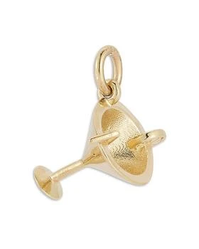 Moon & Meadow | 14K Yellow Gold Martini Glass Charm Pendant,商家Bloomingdale's,价格¥3638