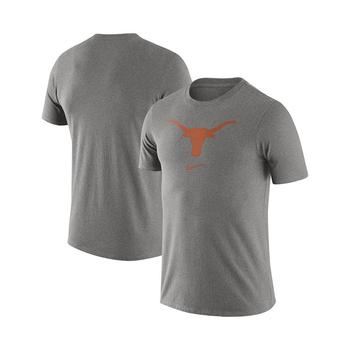 NIKE | Men's Heathered Gray Texas Longhorns Essential Logo T-shirt商品图片,
