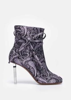 推荐VETEMENTS Purple Paisley Lighter Geisha Boots商品