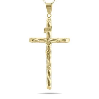Monary | 10K Yellow Gold Crucifixion Pendant at 18 Inch Chain,商家Premium Outlets,价格¥1809