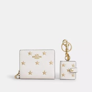 Coach | Coach Outlet Boxed Snap Wallet And Picture Frame Bag Charm With Star Print,商家Premium Outlets,价格¥1064