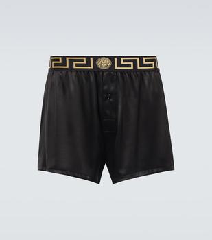 商品Versace | Greca silk-blend pajama shorts,商家MyTheresa,价格¥1865图片