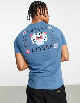 推荐Hurley Bengal t-shirt in blue商品