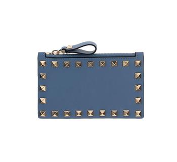 valentino rockstud高跟鞋, Valentino | Valentino Garavani Rockstud Zip-Up Card Case商品图片 