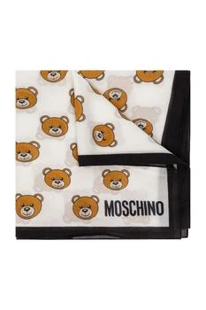 Moschino | Moschino Allover Teddy Printed Scarf,商家Cettire,价格¥631