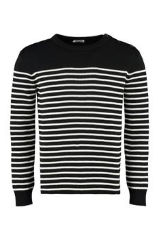 Yves Saint Laurent | Saint Laurent Striped Crew-neck Pullover商品图片,5.2折