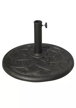 商品Outsunny | 21" 42 lbs Round Resin Umbrella Base Stand Market Parasol Holder with Beautiful Decorative Pattern and Easy Setup for Φ1" Φ1.89" Pole for Lawn Deck Backyard Garden Bronze,商家Belk,价格¥561图片