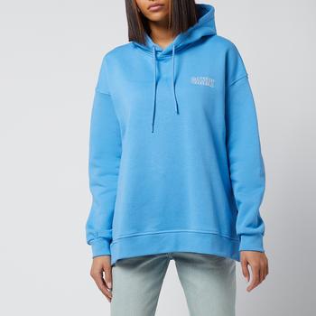 推荐Ganni Women's Software Isoli Hoodie - Azure Blue商品